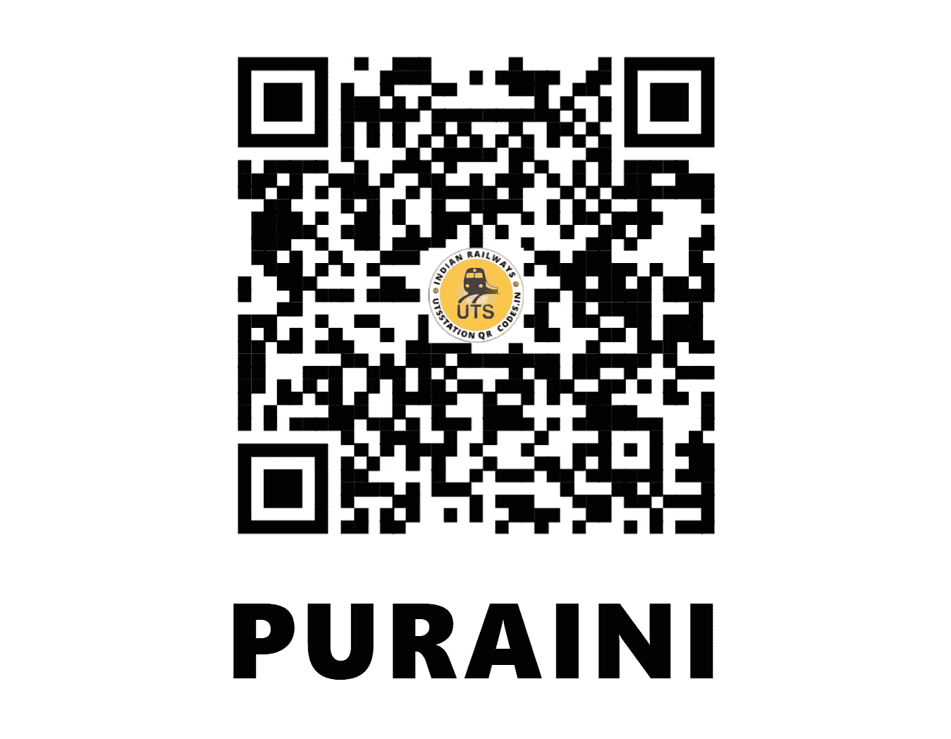 UTS QR Code for PURAINI - PNI (NR - UTTAR PRADESH)